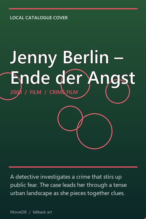 Jenny Berlin – Ende der Angst poster