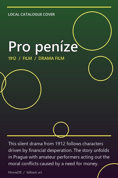 Pro peníze poster