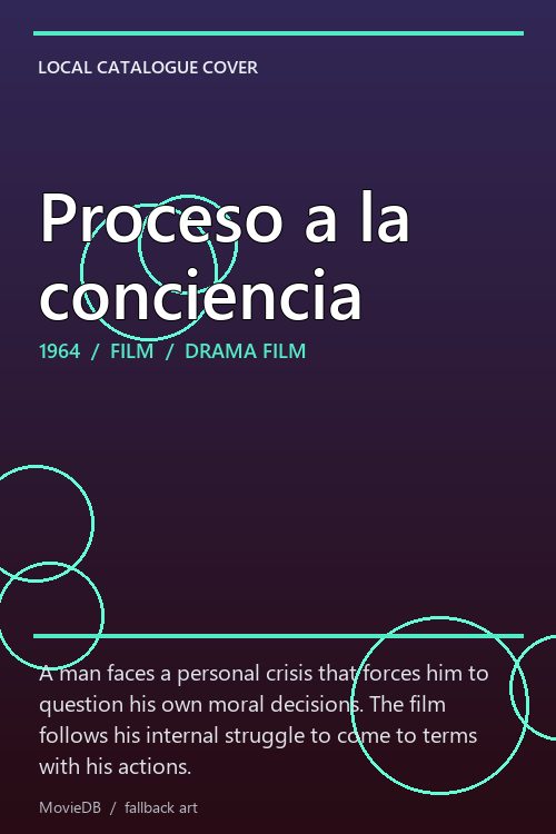Proceso a la conciencia poster