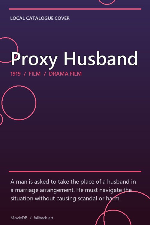 Proxy Husband poster