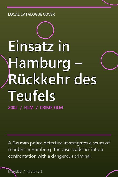 Einsatz in Hamburg – Rückkehr des Teufels poster