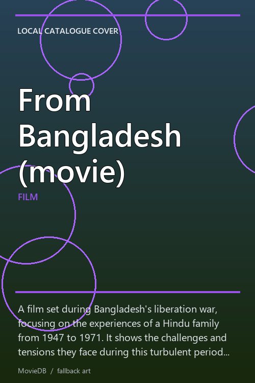 From Bangladesh (movie) poster