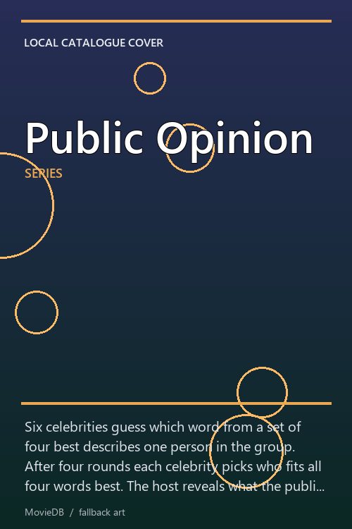 Public Opinion poster
