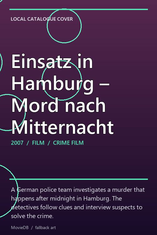 Einsatz in Hamburg – Mord nach Mitternacht poster