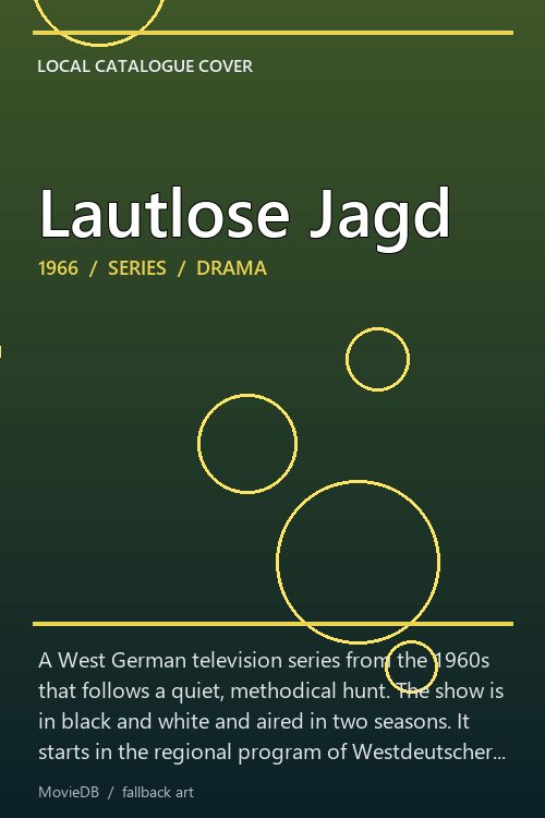 Lautlose Jagd poster