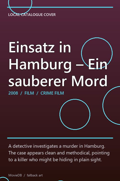Einsatz in Hamburg – Ein sauberer Mord poster