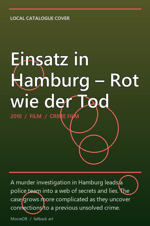Einsatz in Hamburg – Rot wie der Tod poster