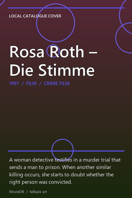 Rosa Roth – Die Stimme poster
