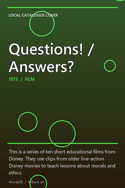 Questions! / Answers? poster