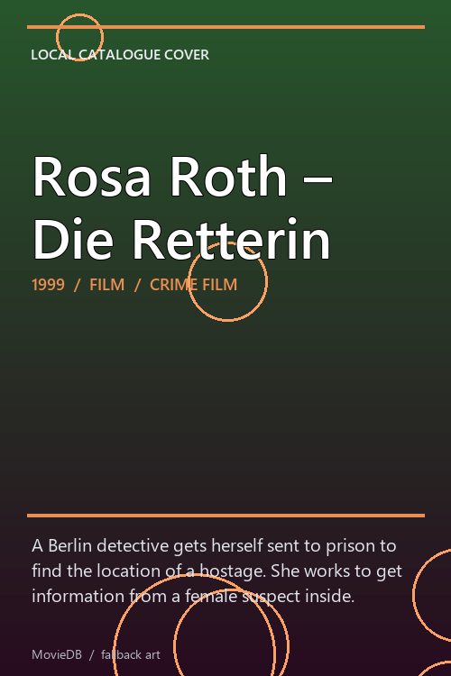 Rosa Roth – Die Retterin poster