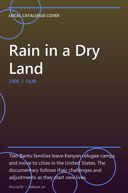 Rain in a Dry Land poster