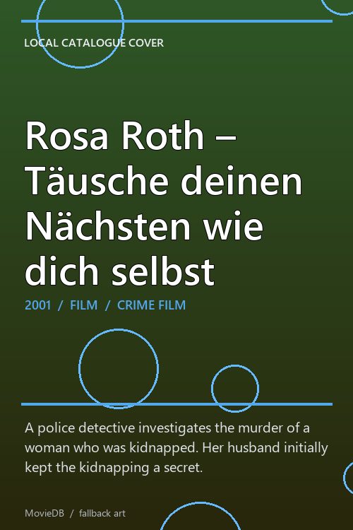 Rosa Roth – Täusche deinen Nächsten wie dich selbst poster