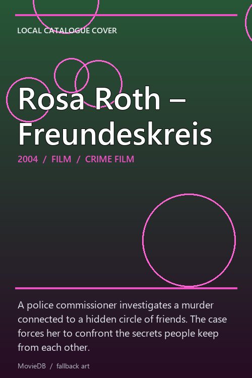 Rosa Roth – Freundeskreis poster
