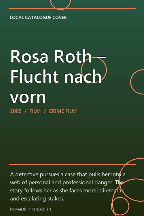 Rosa Roth – Flucht nach vorn poster