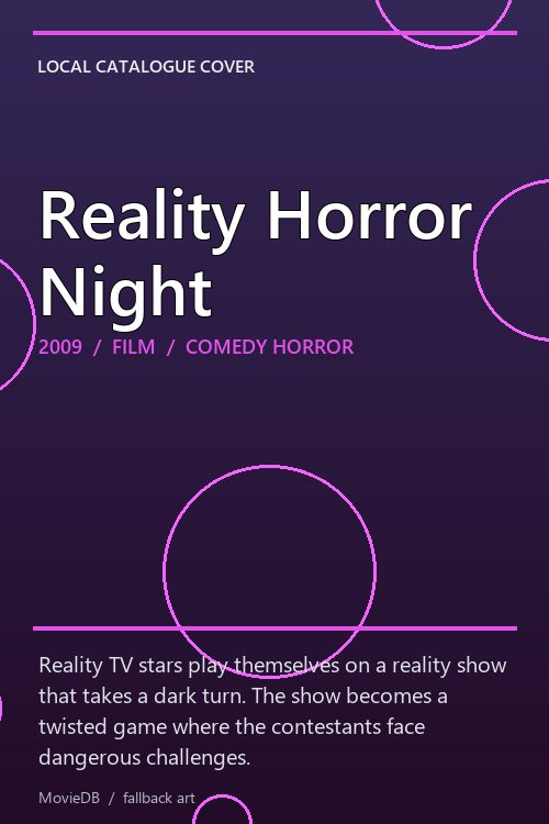 Reality Horror Night poster