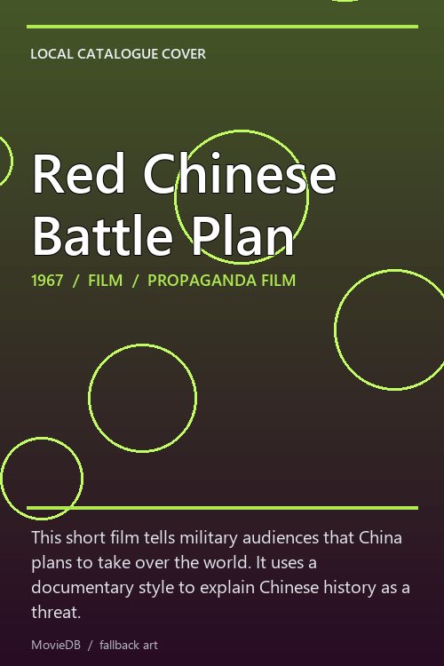 Red Chinese Battle Plan poster