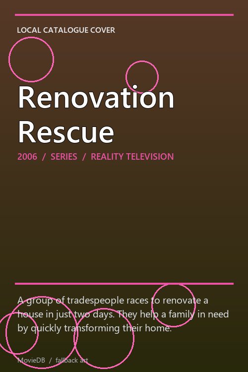 Renovation Rescue poster