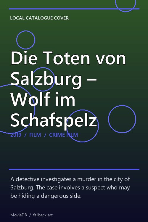 Die Toten von Salzburg – Wolf im Schafspelz poster