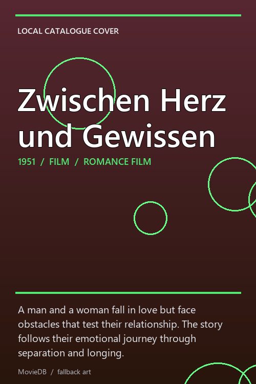 Zwischen Herz und Gewissen poster