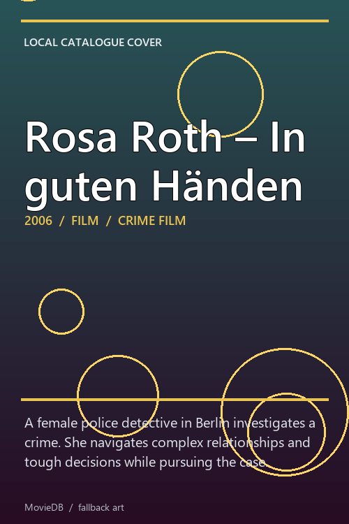 Rosa Roth – In guten Händen poster