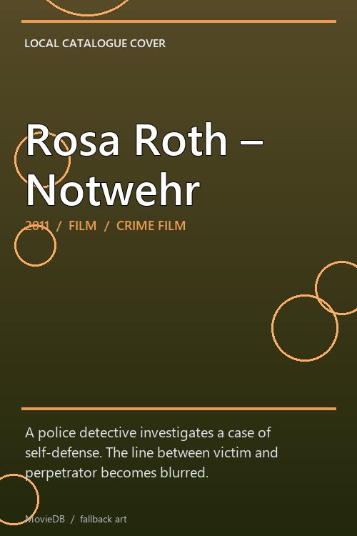 Rosa Roth – Notwehr poster