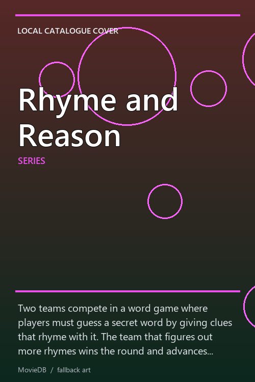 Rhyme and Reason poster