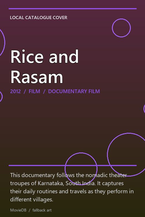 Rice and Rasam poster