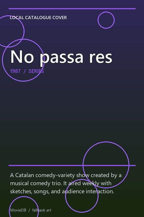 No passa res poster