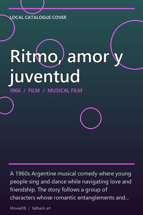 Ritmo, amor y juventud poster