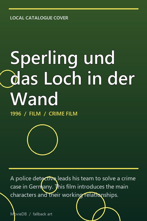 Sperling und das Loch in der Wand poster