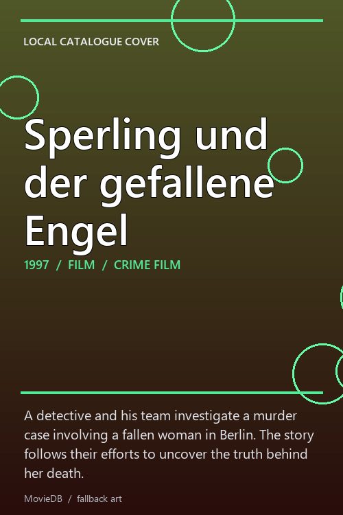 Sperling und der gefallene Engel poster
