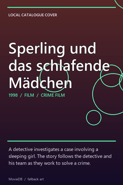 Sperling und das schlafende Mädchen poster