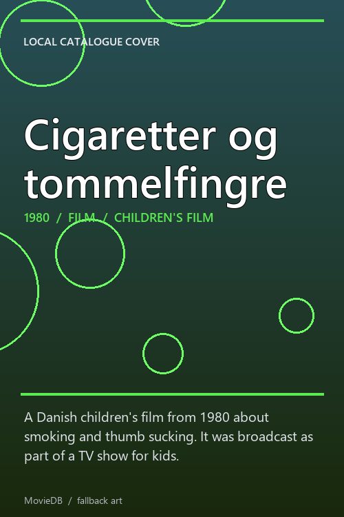 Cigaretter og tommelfingre poster