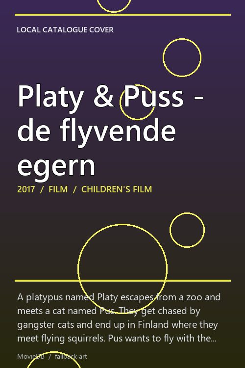 Platy & Puss - de flyvende egern poster