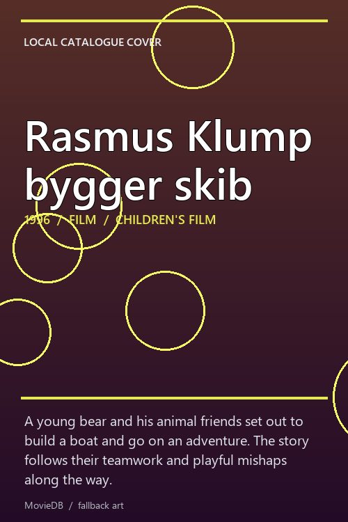 Rasmus Klump bygger skib poster