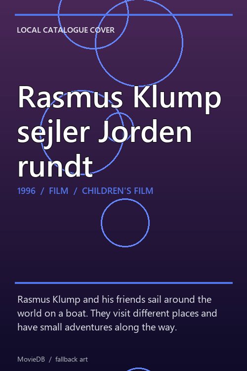 Rasmus Klump sejler Jorden rundt poster