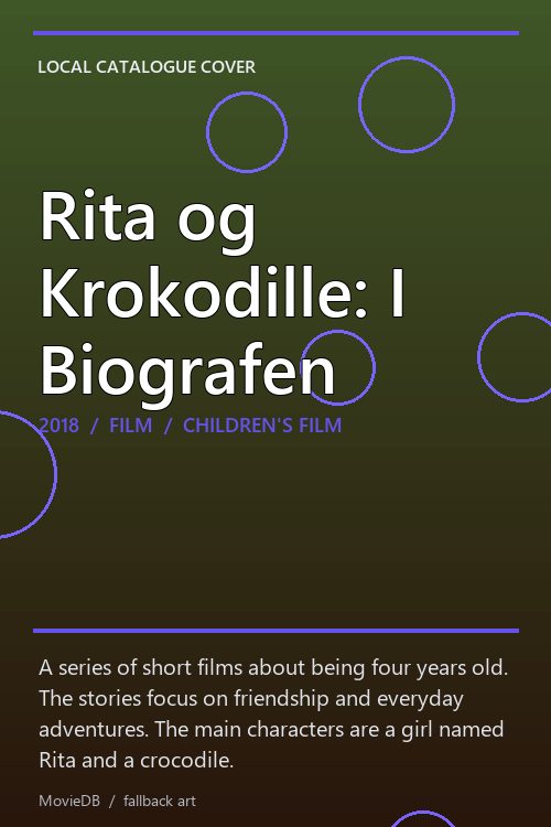 Rita og Krokodille: I Biografen poster