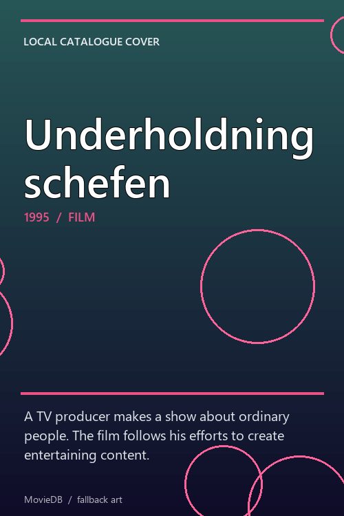 Underholdningschefen poster