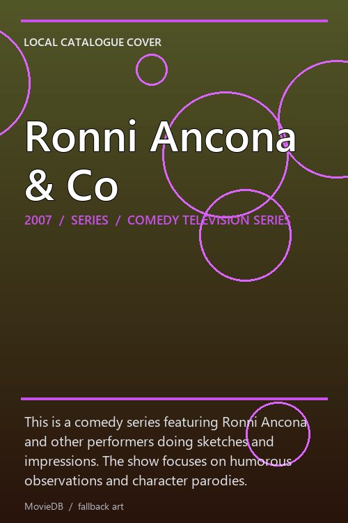 Ronni Ancona & Co poster