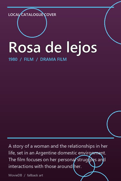 Rosa de lejos poster