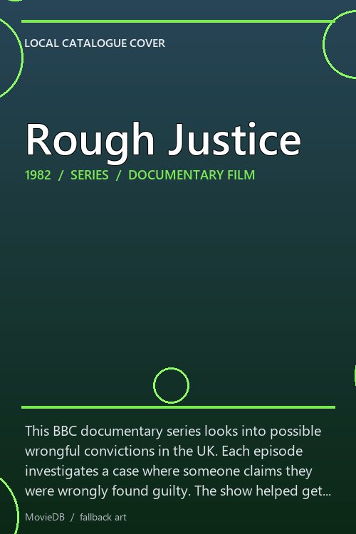 Rough Justice poster