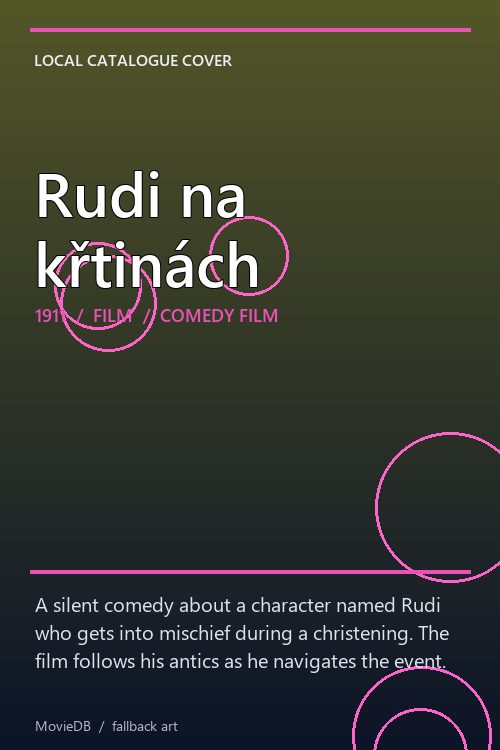Rudi na křtinách poster