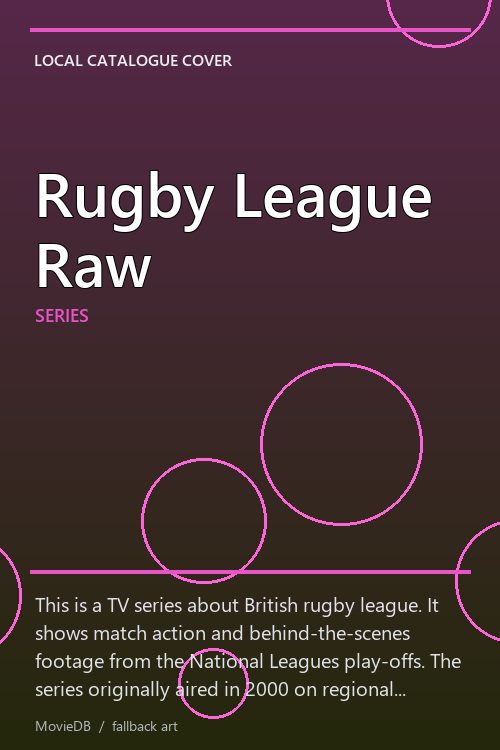 Rugby League Raw poster