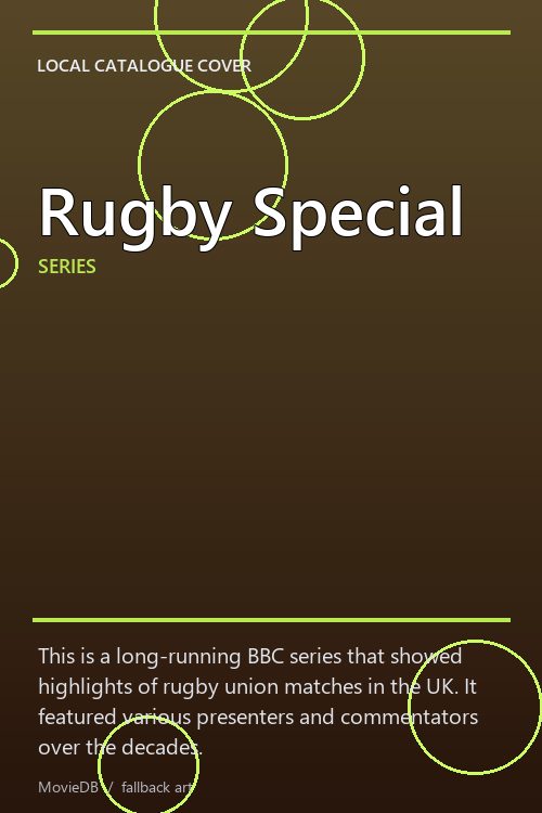 Rugby Special poster