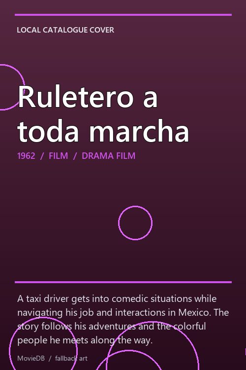 Ruletero a toda marcha poster