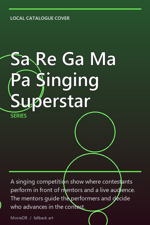 Sa Re Ga Ma Pa Singing Superstar poster