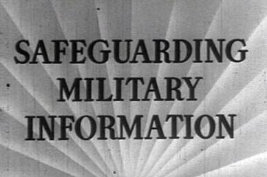 Safeguarding Military Information poster
