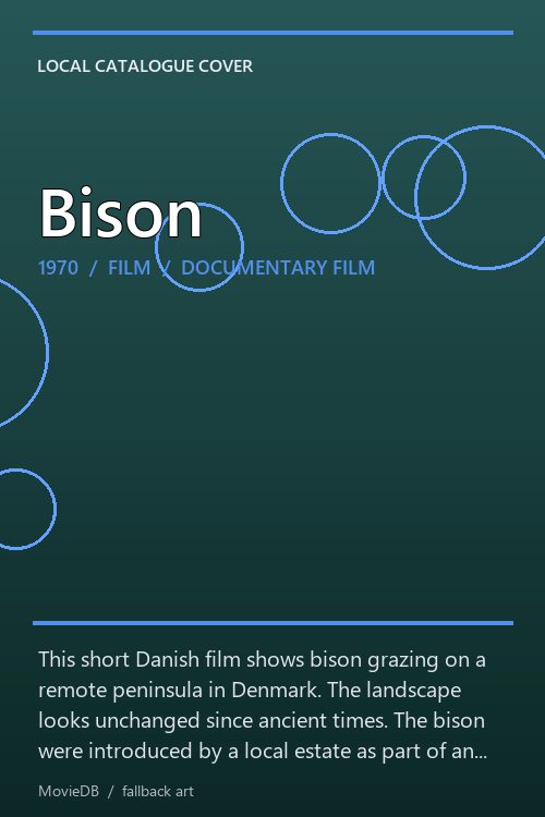 Bison poster