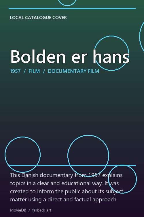 Bolden er hans poster