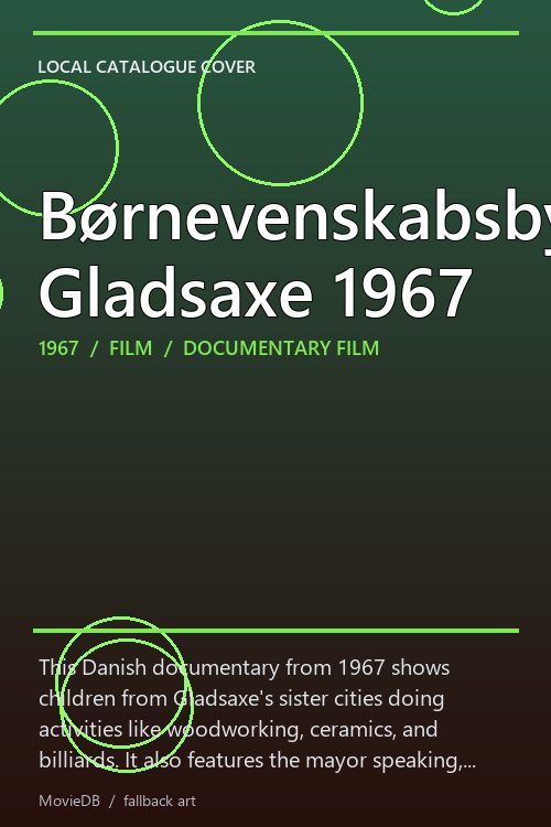 Børnevenskabsby Gladsaxe 1967 poster